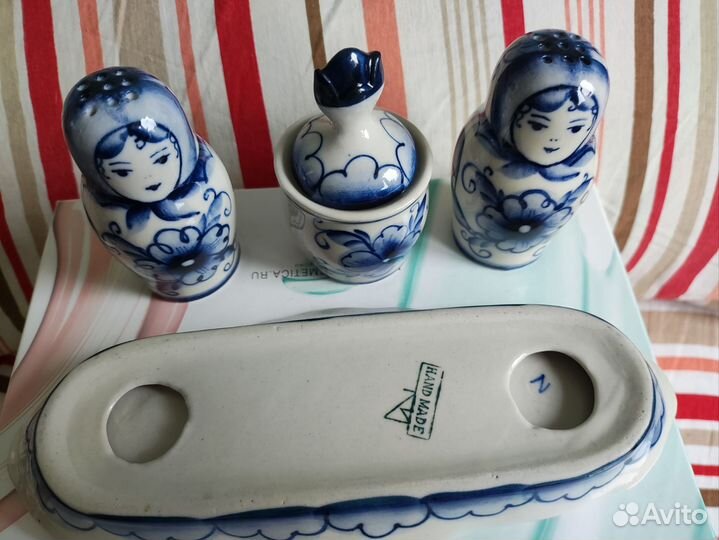 Набор для специй Гжель