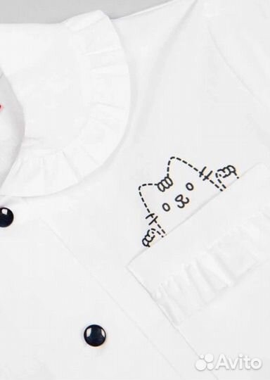 Блузка школьная 128