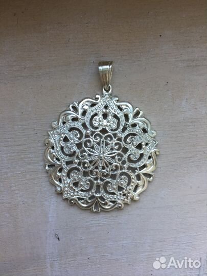 Кулон из серебра «Кружева Армении» новый