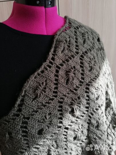 Бактус вязаный (шаль/косынка/шарф)