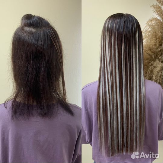 Наращивание биопротеиновых волос