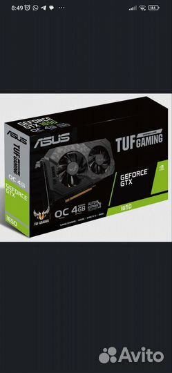 Видеокарта asus GeForce GTX 1650 4 гб