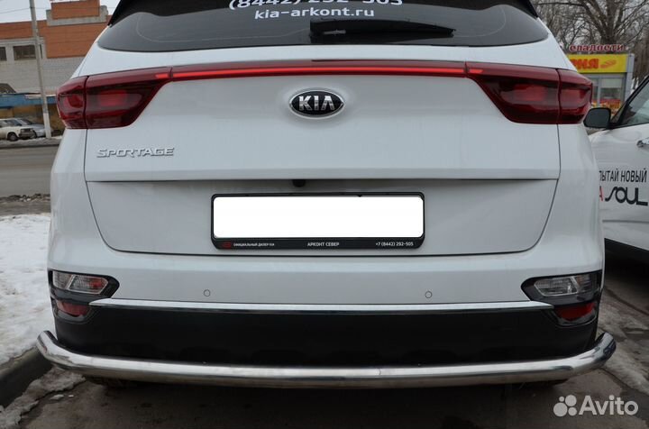 KIA Sportage 2018 рестайлинг) защита зад. бампера