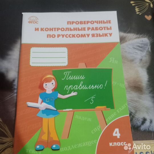 Тетради для работ по школьным предметам, 4 класс