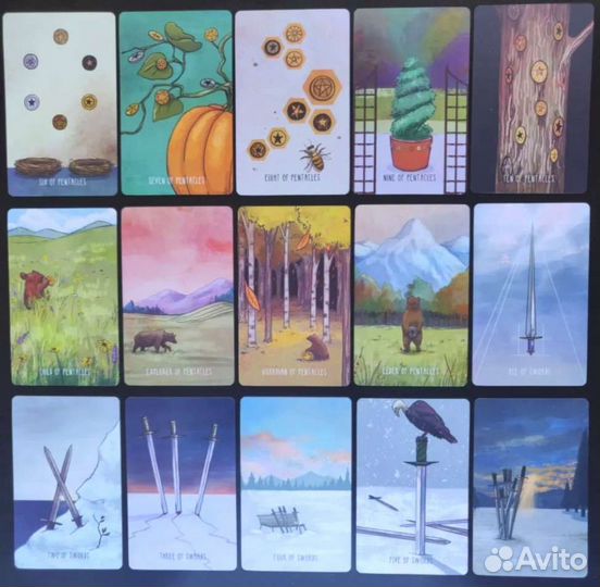 Карты Таро новые полноразмерные 12х7 см