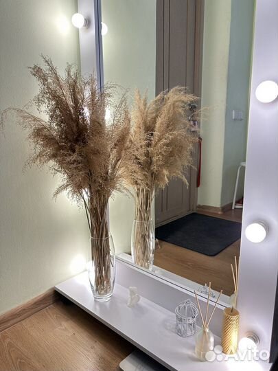 Сухоцветы камыш букет