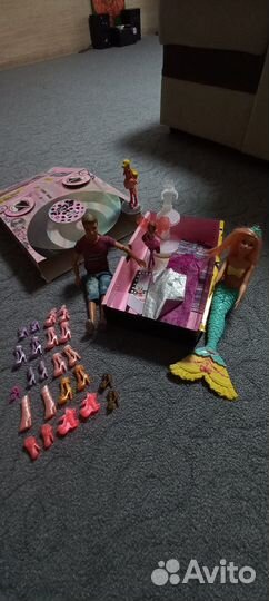 Кукла барби (русалка) и кен