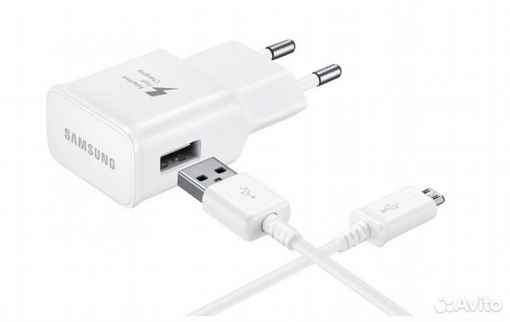 Оригинал Зарядка 15W Samsung EP-TA20eweug+MicroUsb