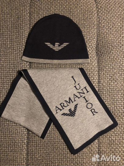 Комплект шапка и шарф Armani