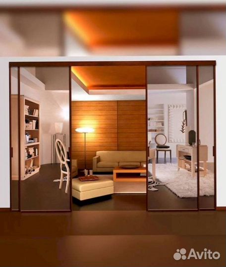 Двери купе для зонирования пространства