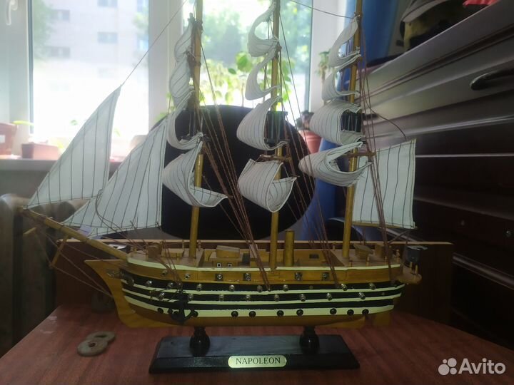 Интерьерная модель корабля парусника