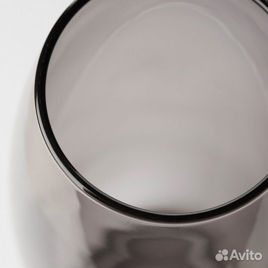 Ваза IKEA Мунтлиш, черный, 25см