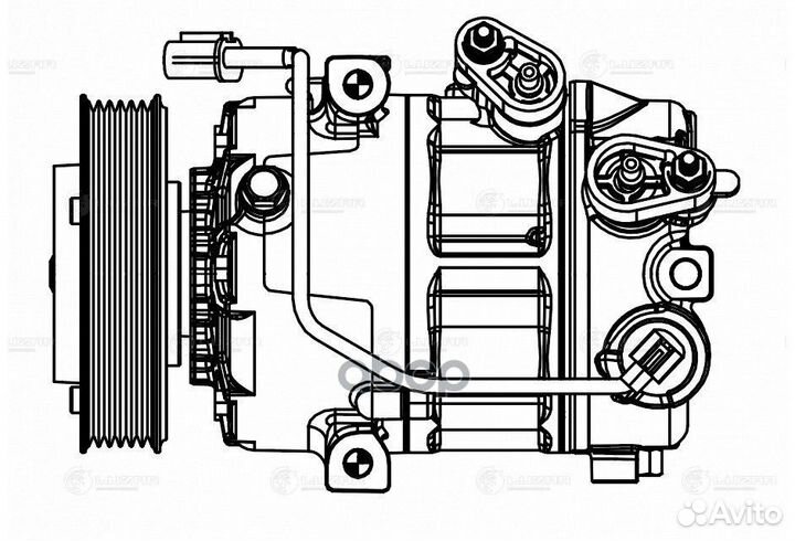 Компрессор кондиционера hyun/KIA tucson