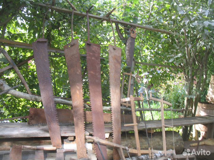 Пила двуручная СССР, лучковая, продольная, ножовка