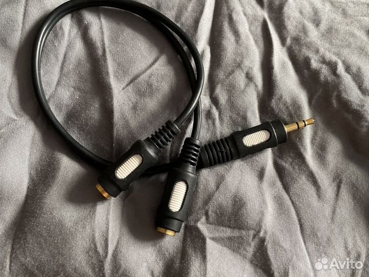 Переходник mini jack на 2 mini jack 3.5