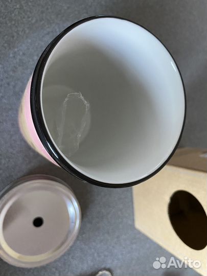 Кружка керамическая с крышкой