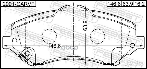 Колодки пер.jeep grand cherokee III 2004-2010 2