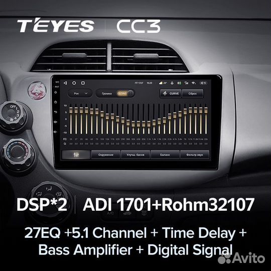Магнитола Teyes CC3 4/32 Honda Jazz 2 2007 - 2014