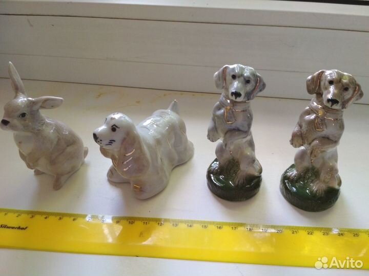 Собаки кисловодский фарфор 2шт