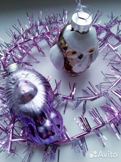 Ёлочные игрушки СССР Мишура СССР