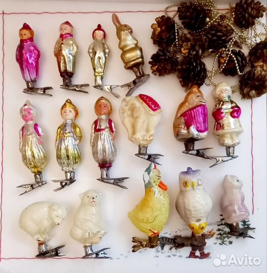 Игрушка елочная на прищепке СССР