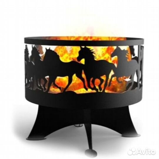 Гриль чаша из стали 80см