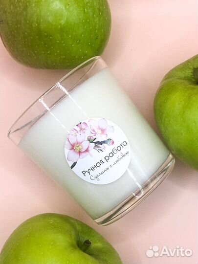 Ароматическая свеча из кокосового воска