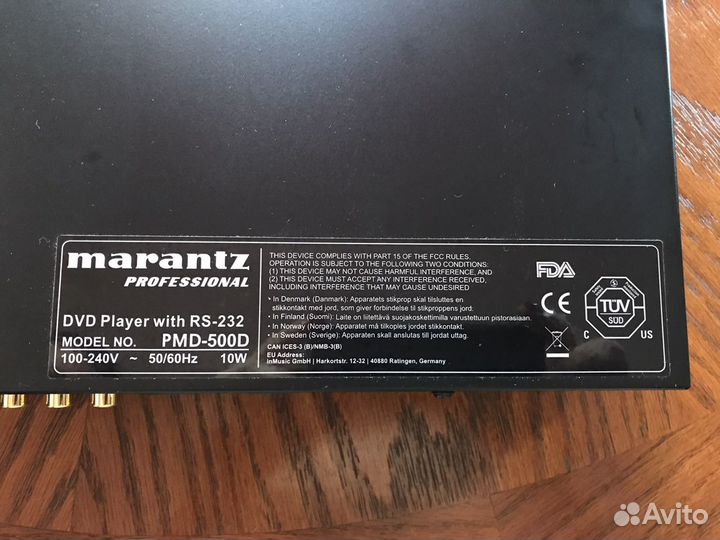 Профессиональный студийный проигрыватель балансный