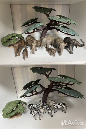 Животные и деревья schleich