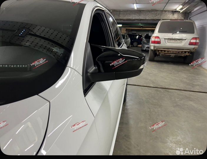 Накладки на боковые зеркала Vw Polo 6 liftback