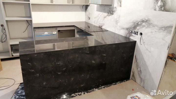 Столешница для кухни из искусственного камня