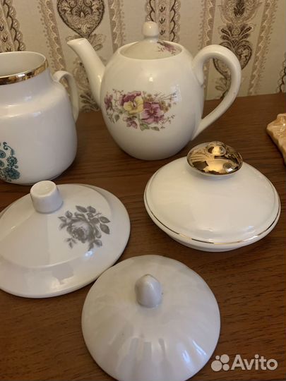 Чайники, сахарницы, сливочник, чашка, крышки СССР