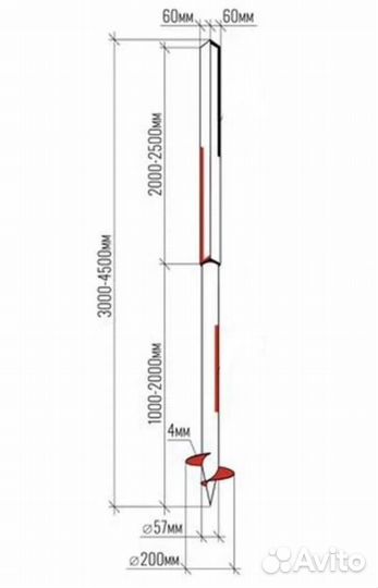 Каркас забора под ключ