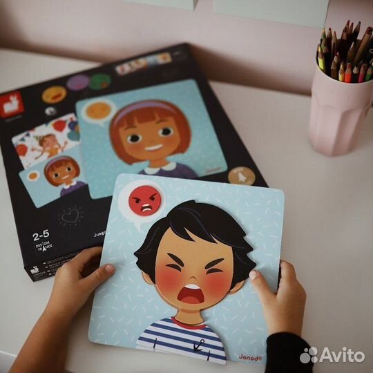 Новая игра Эмоции Janod магнитная