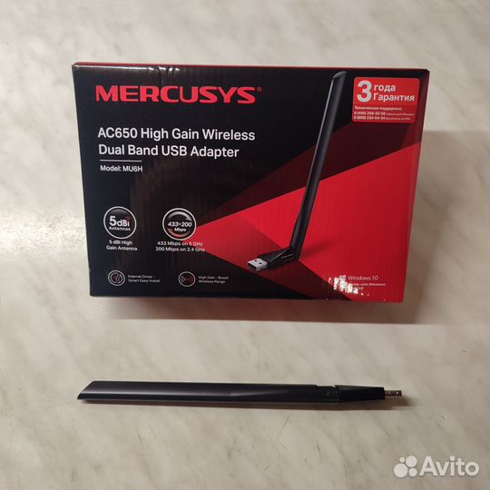 WiFi адаптер Mercusys MU6H