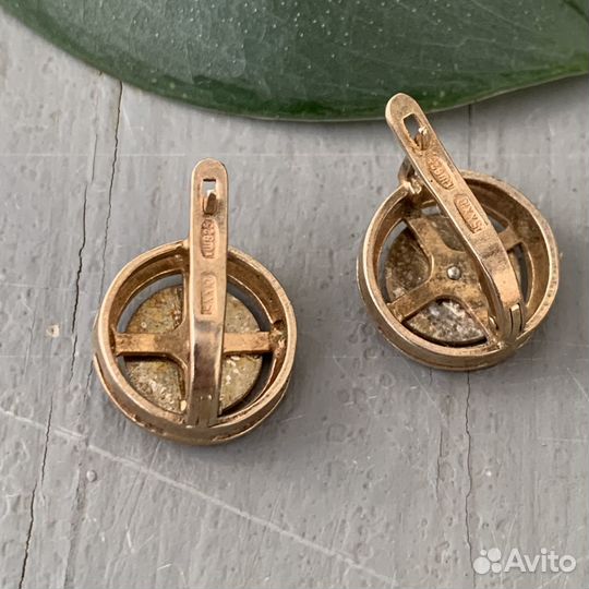 Серьги СССР серебро 925