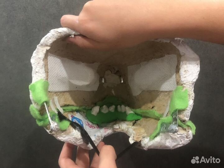 Маска раптора папье маше,фурсьют,основа