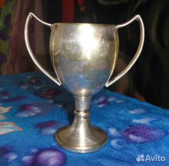 Наградной посеребрёный кубок начало хх века Англия