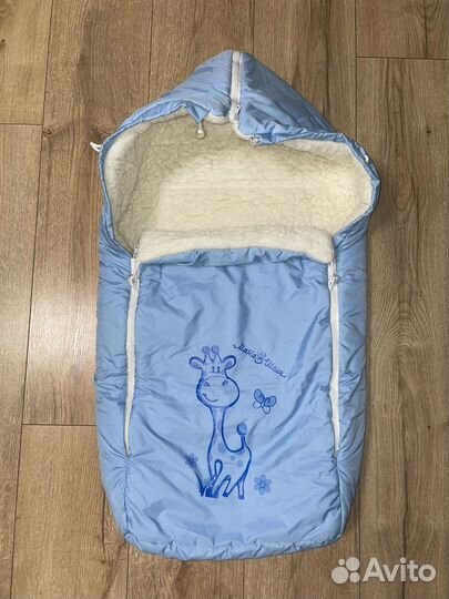 Конверт в коляску на овчине