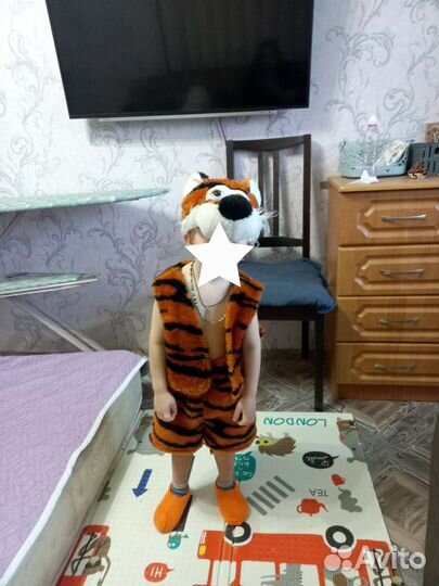 Костюм новогодний тигра на 3,4,5 лет