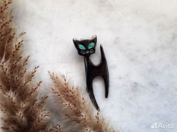 Брошь Кошка