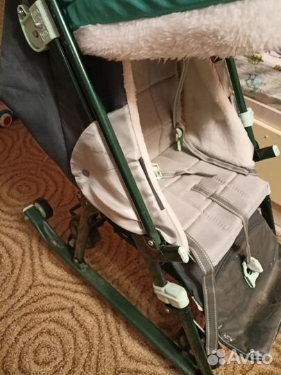 Детские санки коляска