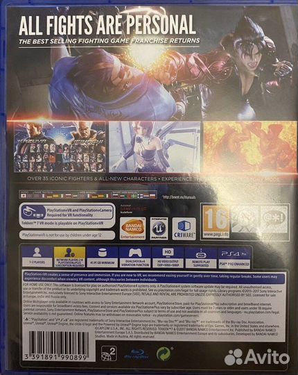 Продам tekken7 на playstation 4