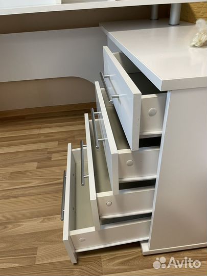 Письменный стол бу с доп.модулем Mikke lkea