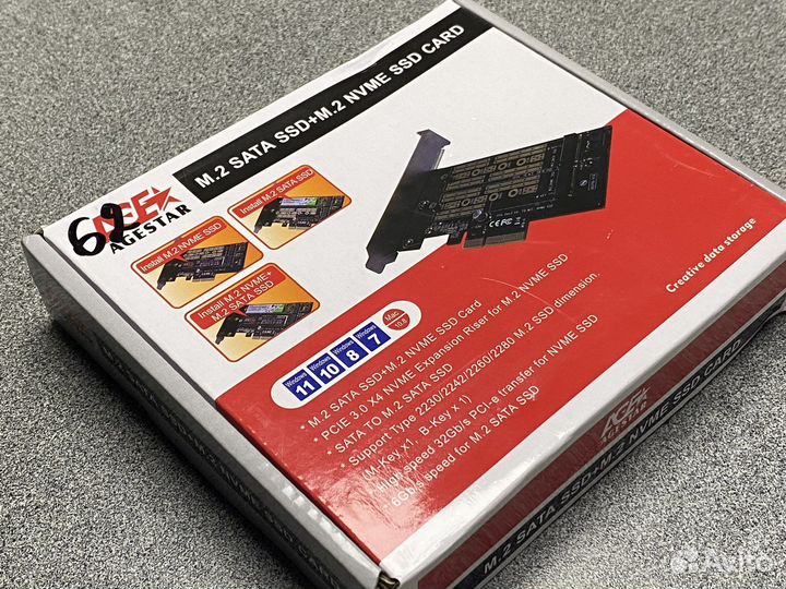 Адаптер PCI-e для ssd m.2