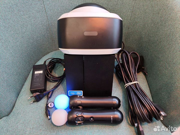Шлем sony ps4 + камера + 2 Move+400игр