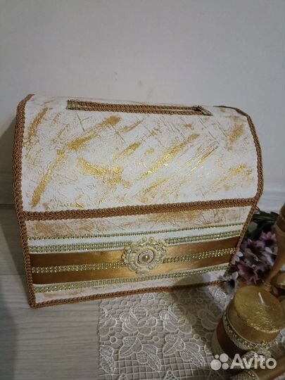 Свадебный набор золотой