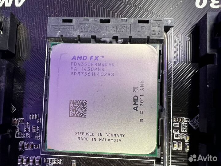 Материнская плата AM3+ с процессором FX
