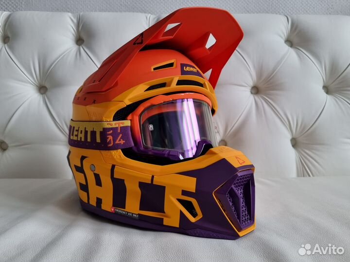 New Helmet Kit Шлем Leatt Moto 7.5 V23 Orange