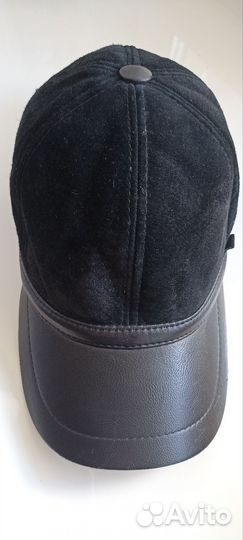 Кепка мужская натуральная кожа